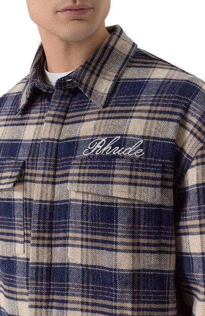 Хлопковая рубашка RHUDE, арт. RHFW25ST03012, фото 5