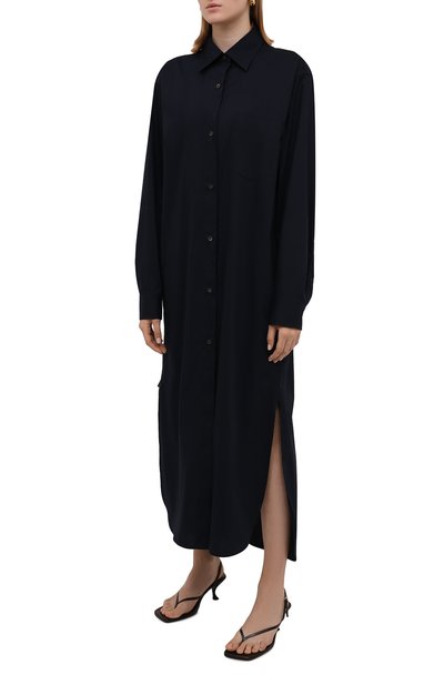 Хлопковое платье DRIES VAN NOTEN синего цвета по цене 54950 руб., арт. 212-011028-3013, фото 3 Хлопковое платье DRIES VAN NOTEN, арт. 212-011028-3013, фото 3