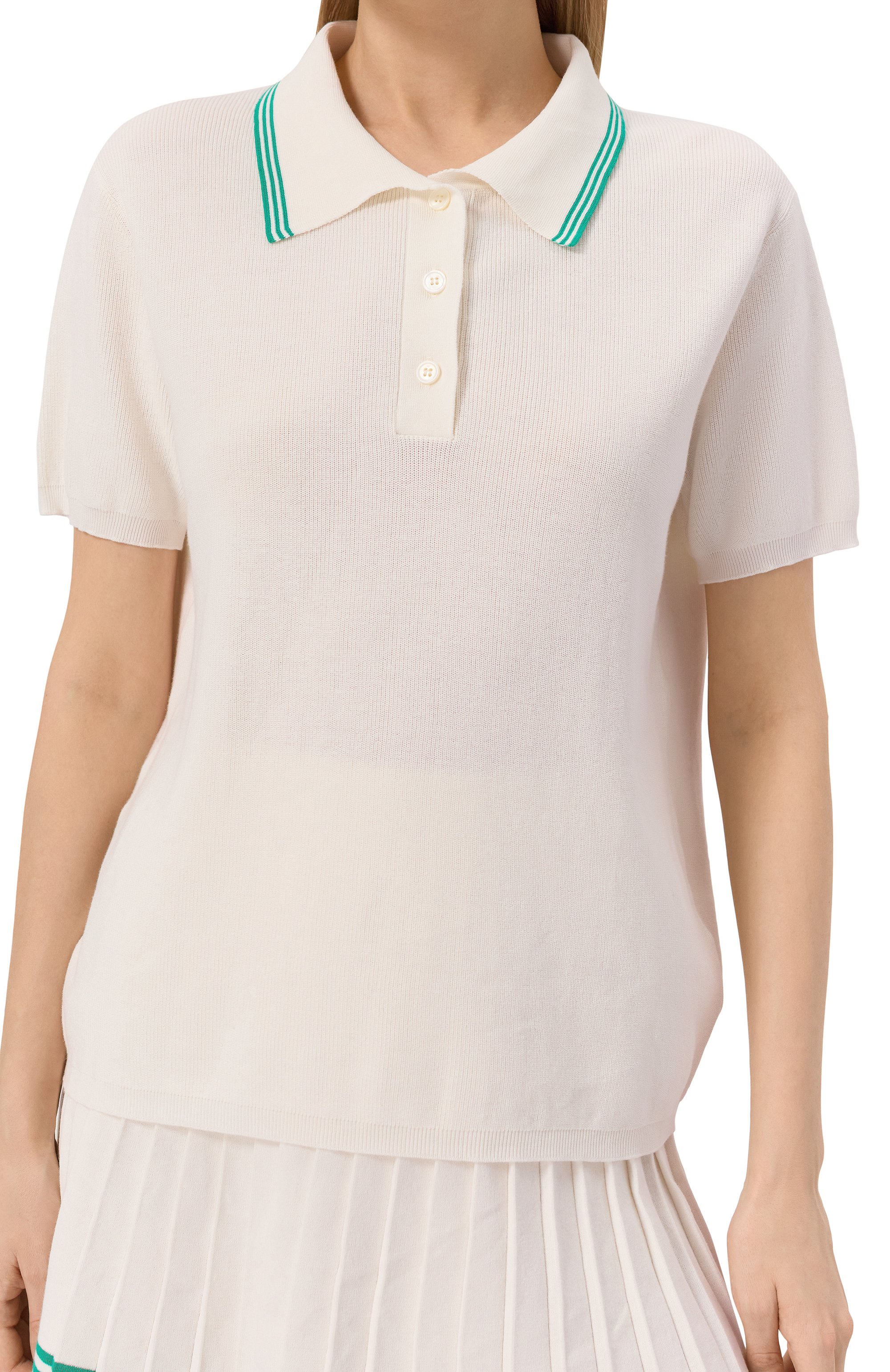 Хлопковое поло ADDICTED кремового цвета по цене 22200 руб., арт. TC2502.686-719, фото 5 Хлопковое поло ADDICTED, арт. TC2502.686-719, фото 5