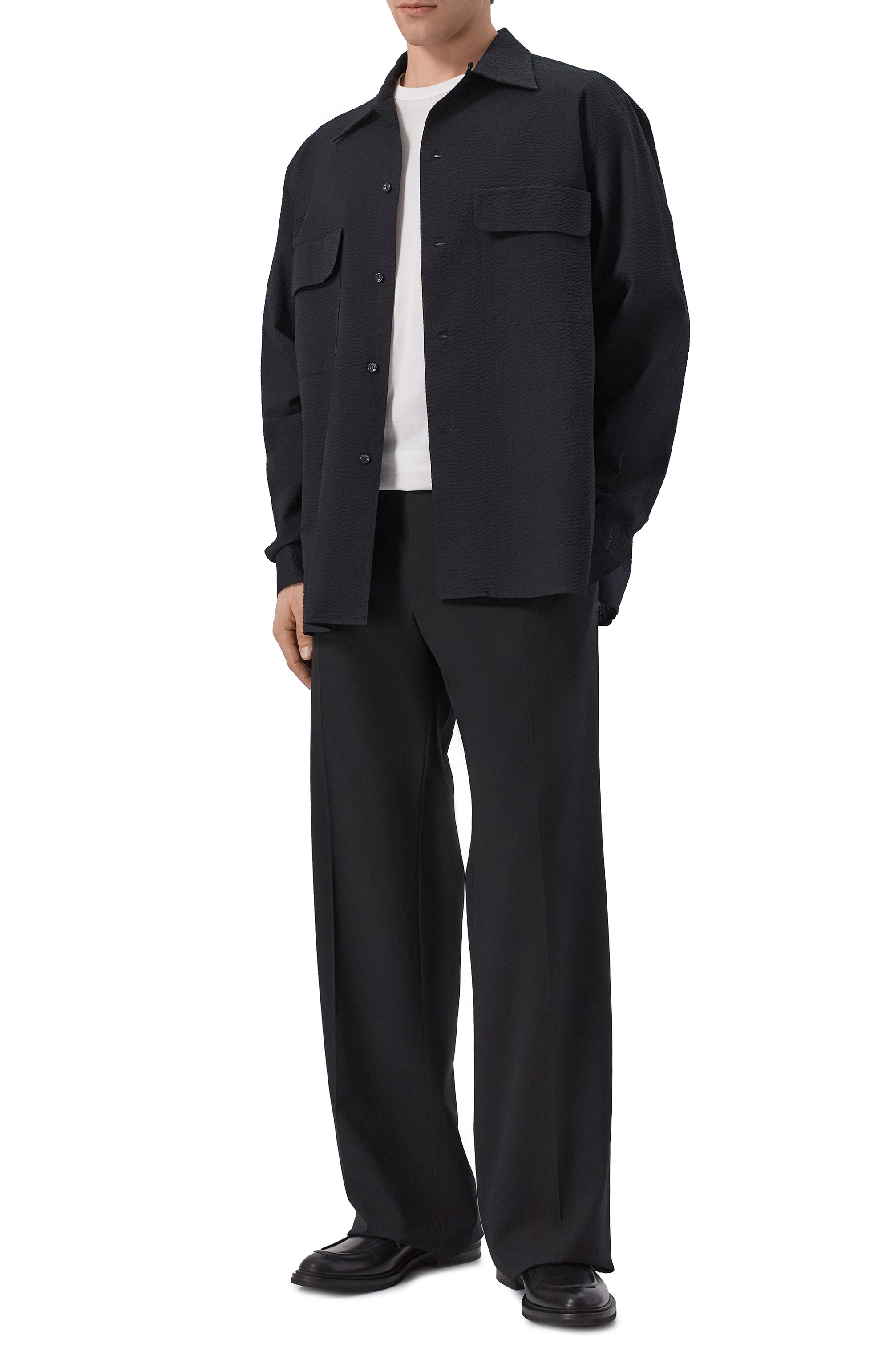 Хлопковая рубашка GIORGIO ARMANI черного цвета по цене 115000 руб., арт. GM003496/TE11186, фото 2 Хлопковая рубашка GIORGIO ARMANI, арт. GM003496/TE11186, фото 2