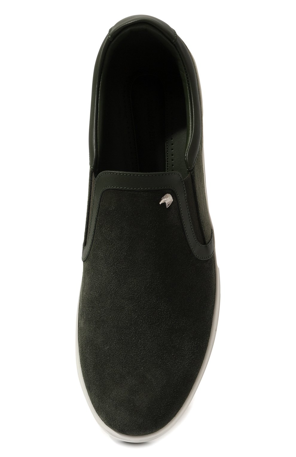 Замшевые слипоны STEFANO RICCI темно-зеленого цвета по цене 108000 руб., арт. UF50_G2261/SDPWY, фото 6 Замшевые слипоны STEFANO RICCI, арт. UF50_G2261/SDPWY, фото 6