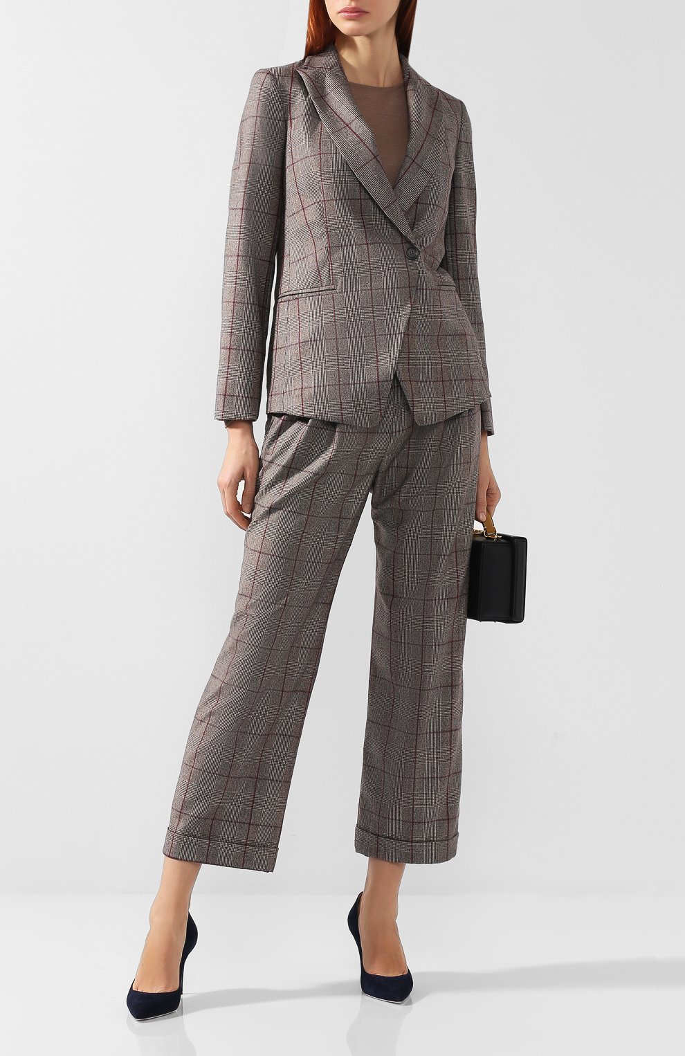 Шерстяной костюм в клетку BRUNELLO CUCINELLI, арт. MA594T8437, фото 1