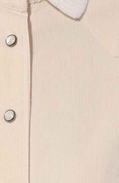 Вельветовая рубашка LORENA ANTONIAZZI кремового цвета по цене 79150 руб., арт. C2492CA55B/4245, фото 5 Вельветовая рубашка LORENA ANTONIAZZI, арт. C2492CA55B/4245, фото 5