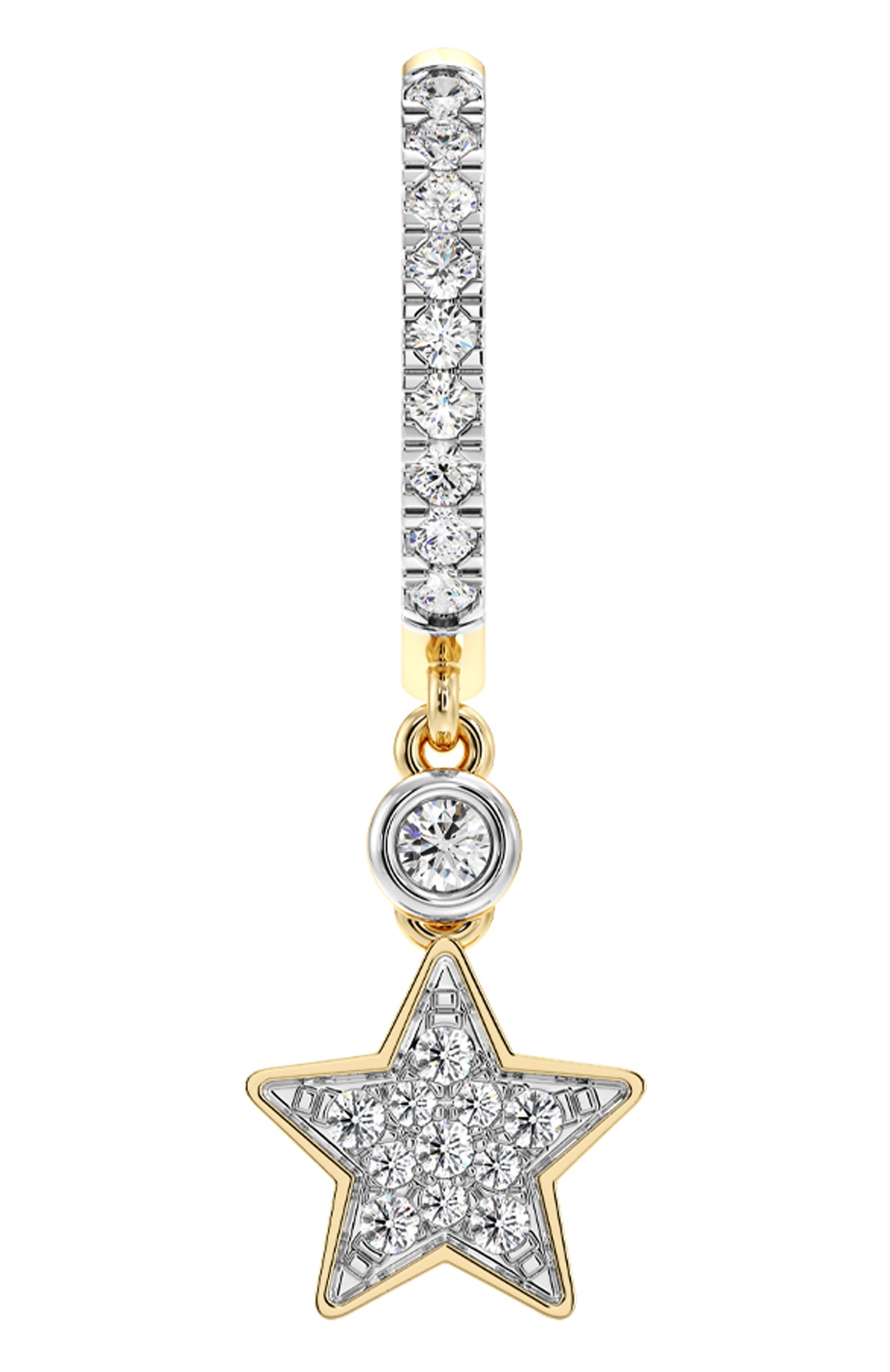 Серьга SERENDIPITY бесцветного цвета по цене 126500 руб., арт. EJE0036Y, фото 2 Серьга SERENDIPITY, арт. EJE0036Y, фото 2