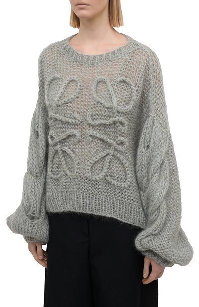 Свитер LOEWE светло-зеленого цвета по цене 82450 руб., арт. S817Y14K21, фото 3 Свитер LOEWE, арт. S817Y14K21, фото 3