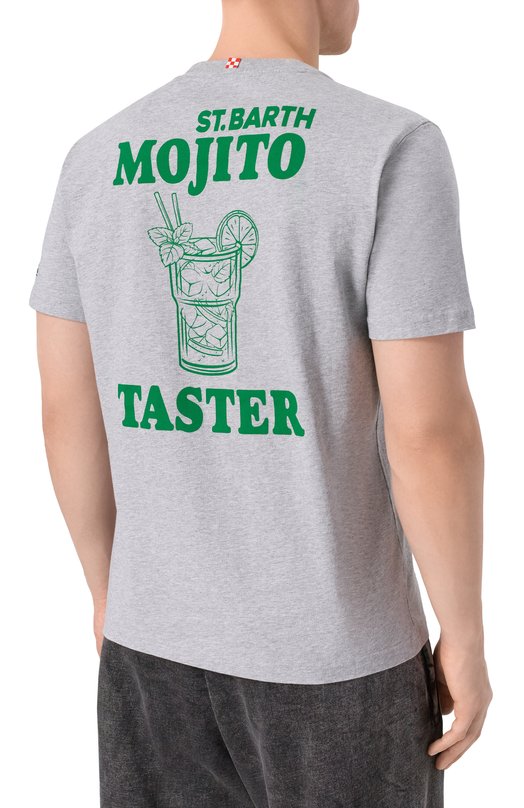 Хлопковая футболка MC2 Saint Barth ARN0001-02625I/ARN0TT Серый  ARN0001-02625I/ARN0TT Фото 4