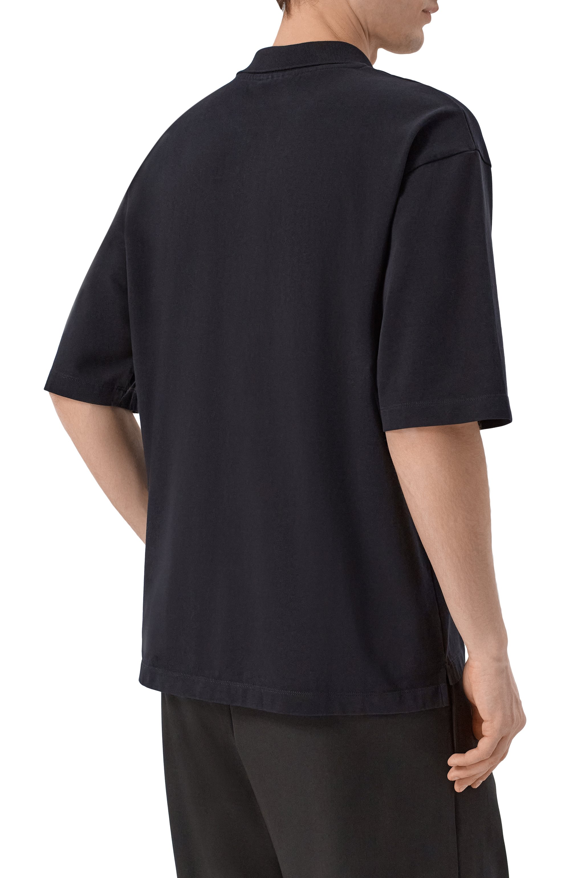 Хлопковое поло DSQUARED2 черного цвета по цене 41450 руб., арт. S74GL0100/D20106, фото 4 Хлопковое поло DSQUARED2, арт. S74GL0100/D20106, фото 4