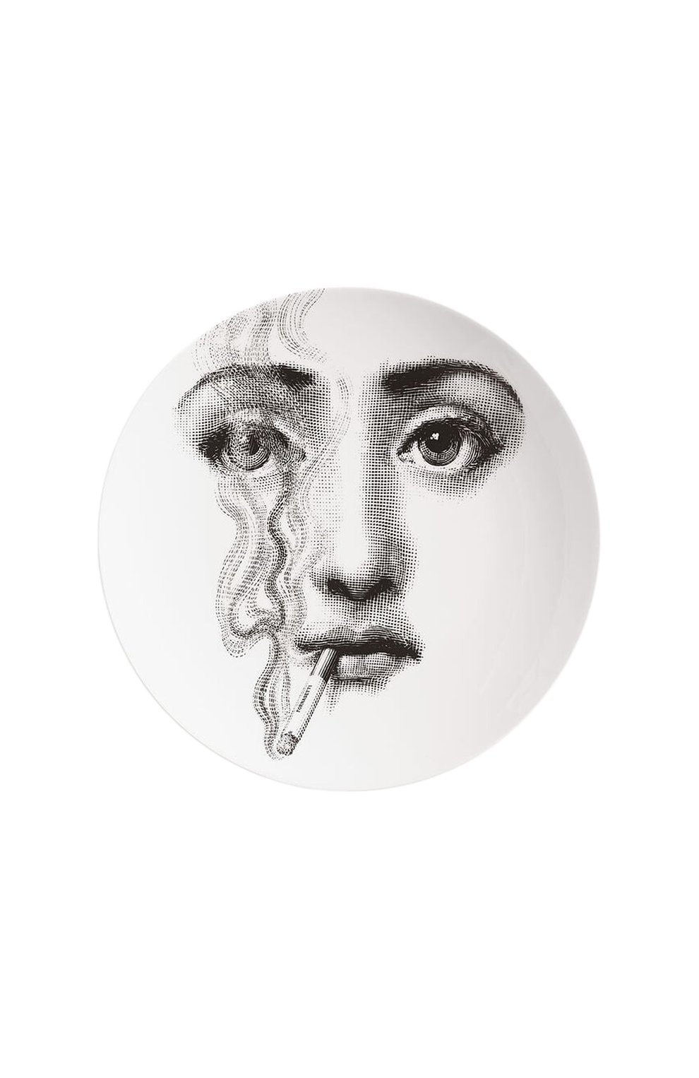 Декоративная тарелка tema e variazioni n.81 FORNASETTI черно-белого цвета по цене 22500 руб., арт. PTV081X, фото 1 Декоративная тарелка tema e variazioni n.81 FORNASETTI, арт. PTV081X, фото 1
