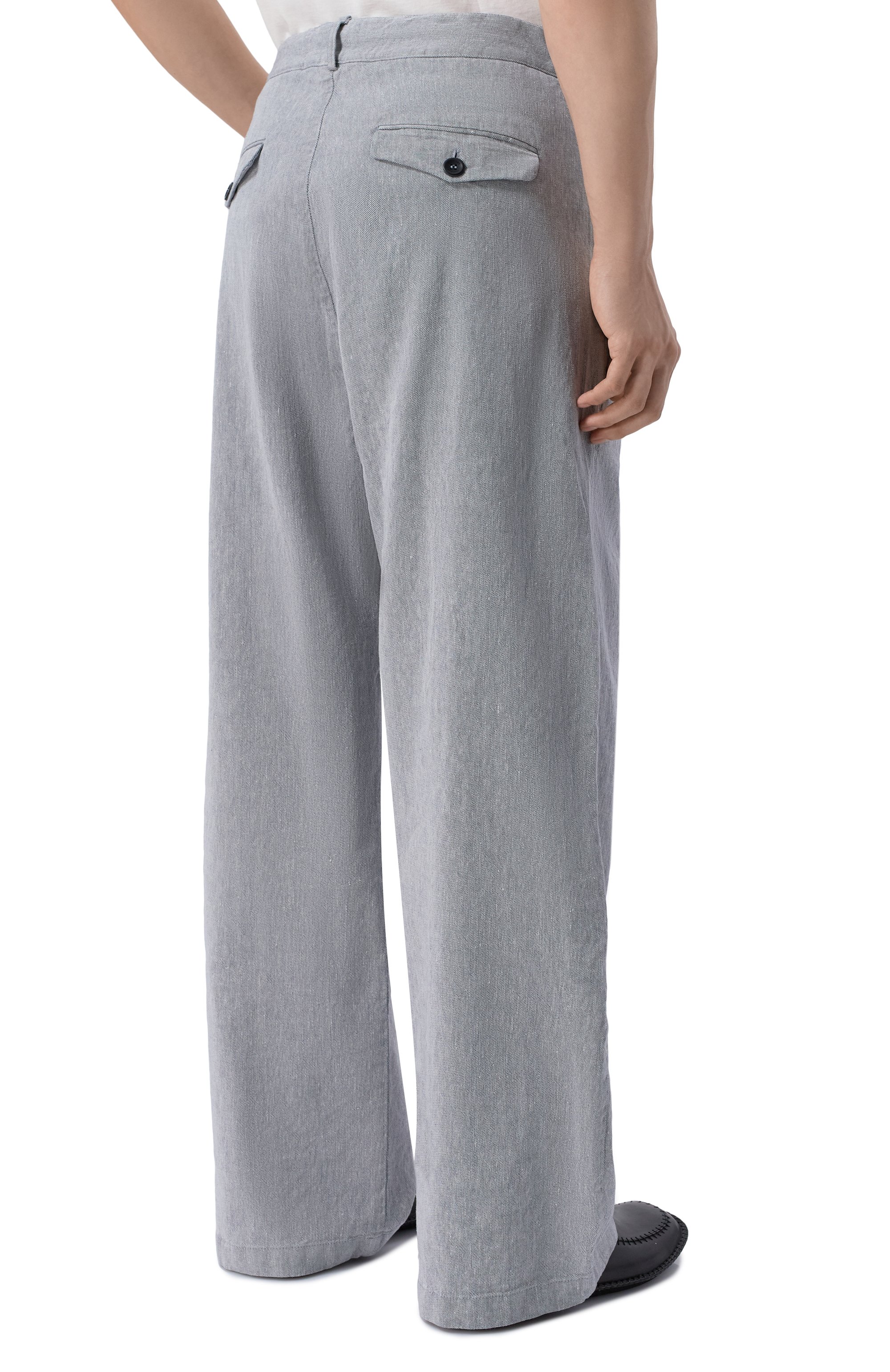 Брюки изо льна и хлопка HANNES ROETHER, арт. BA21LLAK.6073, фото 4