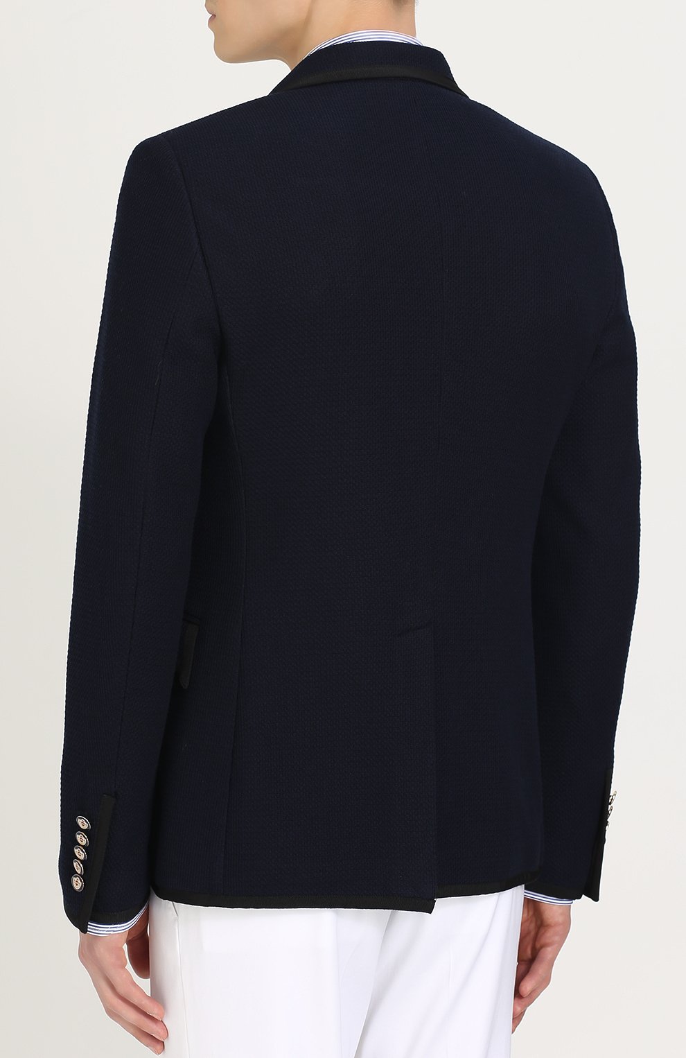 Хлопковый приталенный блейзер GUCCI, арт. 456337/Z4786, фото 4