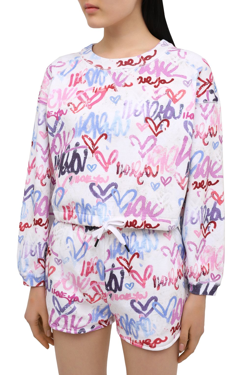 Хлопковый свитшот ISABEL MARANT разноцветного цвета по цене 23950 руб., арт. SW0298-21E037I/MARG0, фото 3 Хлопковый свитшот ISABEL MARANT, арт. SW0298-21E037I/MARG0, фото 3