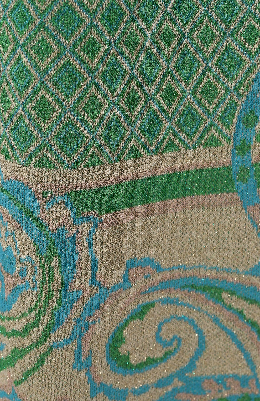 Брюки из вискозы LIU JO зеленого цвета по цене 22450 руб., арт. WA3519 MA587, фото 5 Брюки из вискозы LIU JO, арт. WA3519 MA587, фото 5