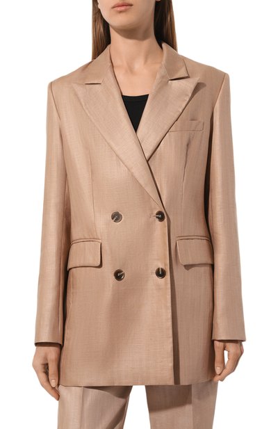 Жакет SEVEN LAB бежевого цвета по цене 21760 руб., арт. SJO.02.700.351, фото 3 Жакет SEVEN LAB, арт. SJO.02.700.351, фото 3