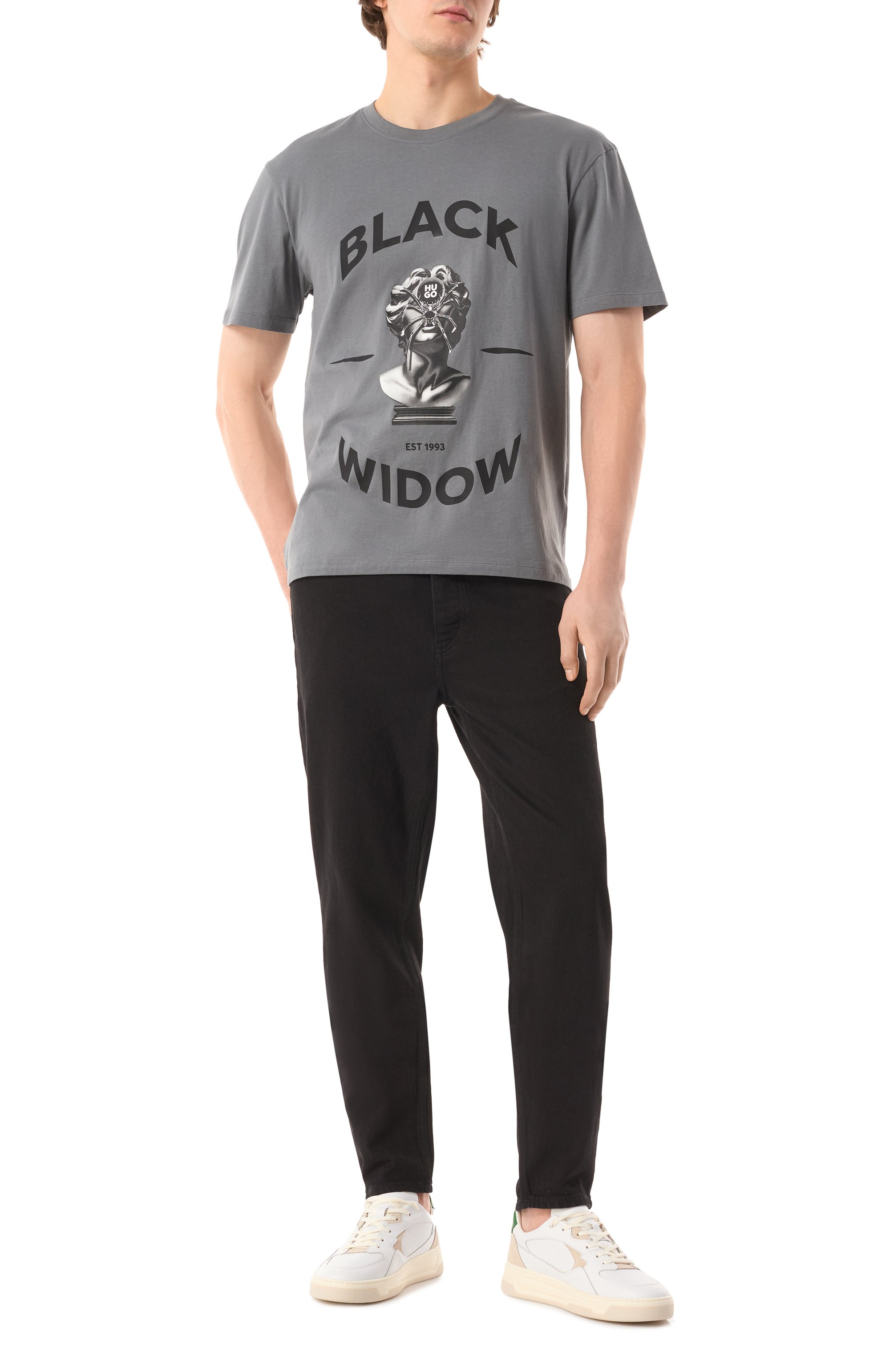 Хлопковая футболка HUGO, арт. 50530684, фото 2