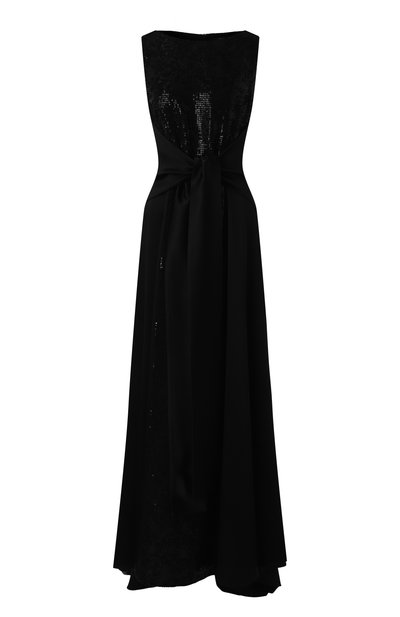 Женское атласное платье с отделкой пайетками FREEAGE, арт. WS25.DR148.4019.900