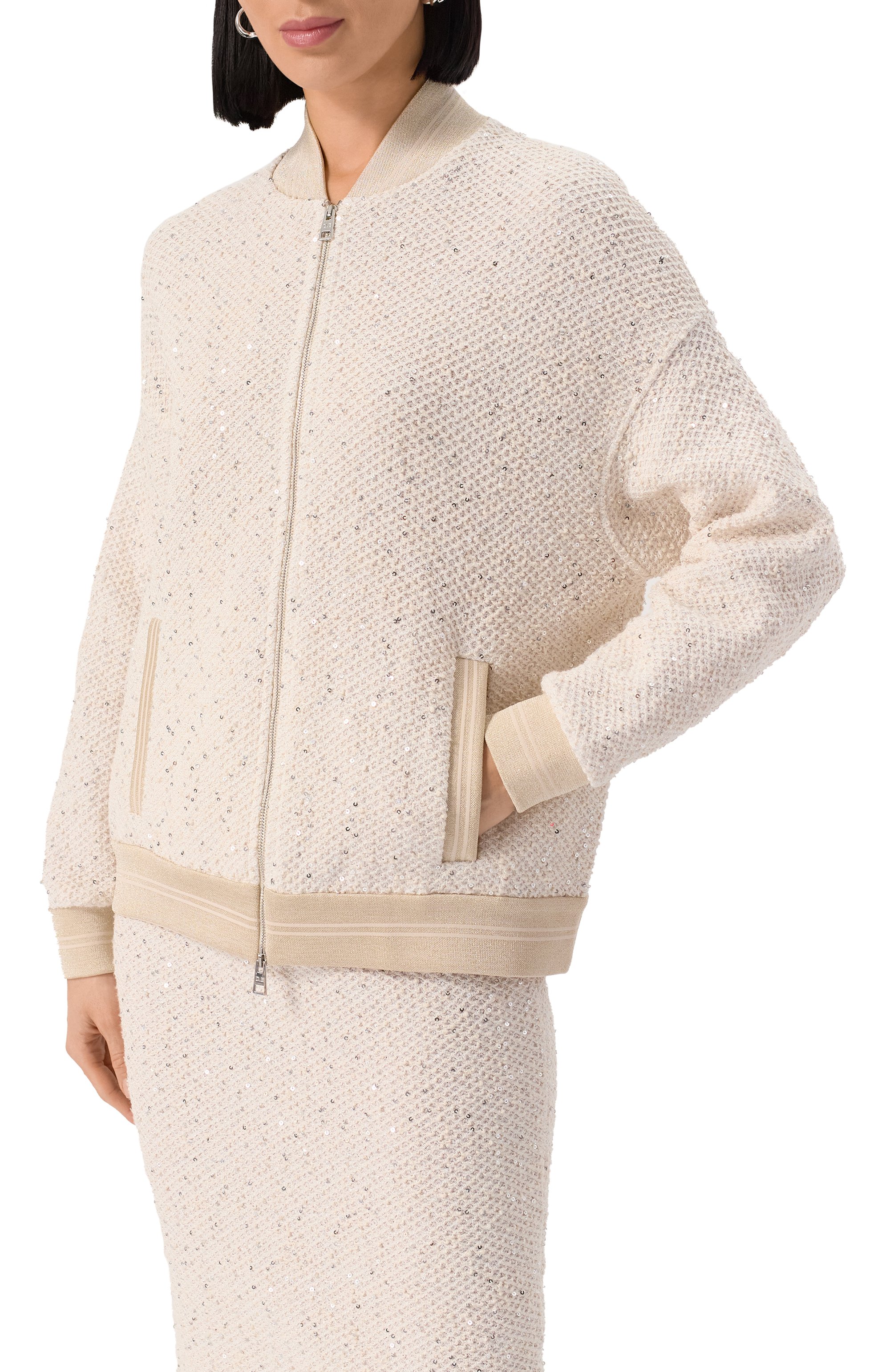 Бомбер из хлопка и вискозы D.EXTERIOR, арт. 60480, фото 3