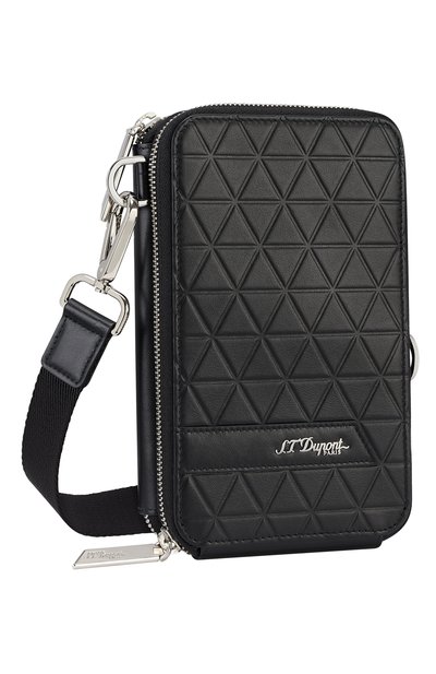 Кожаная сумка S.T. DUPONT черного цвета по цене 123500 руб., арт. 160011, фото 3 Кожаная сумка S.T. DUPONT, арт. 160011, фото 3