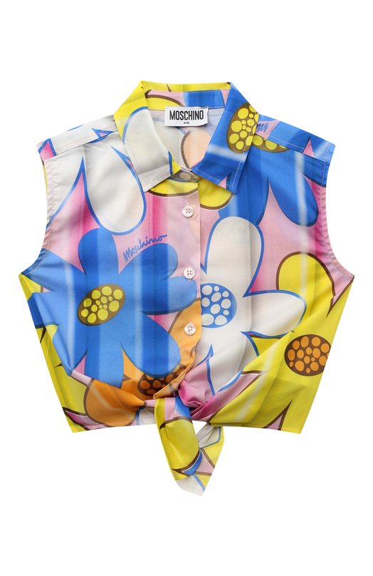 

Хлопковая блузка Moschino, Разноцветный