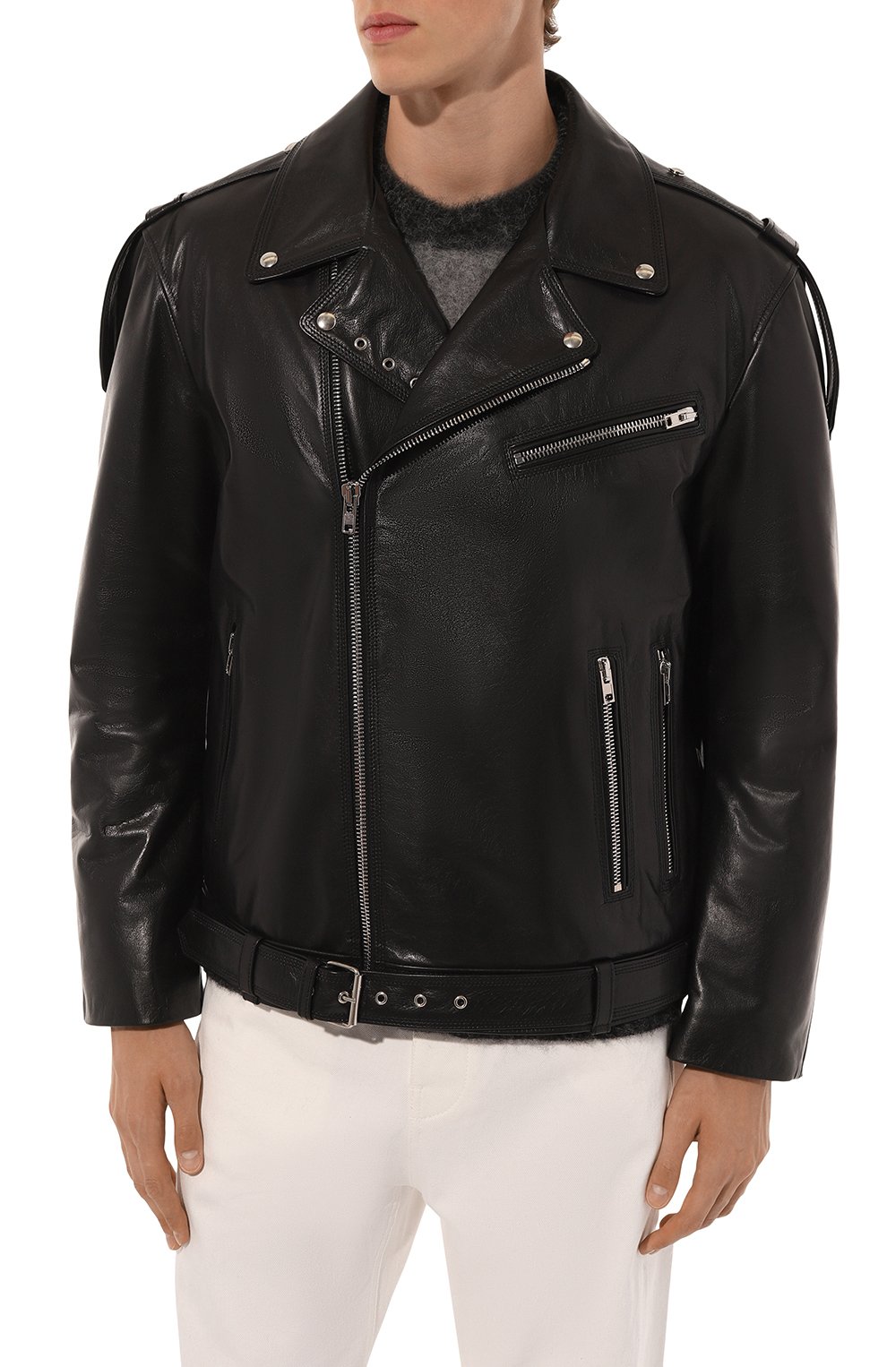 Кожаная куртка ISABEL BENENATO, арт. UL11F24, фото 3