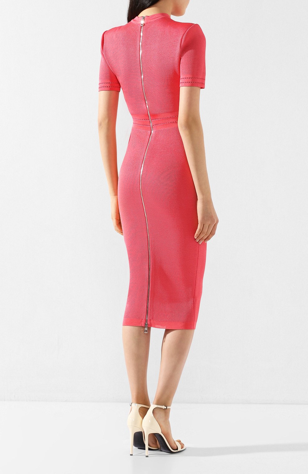 Платье из вискозы BALMAIN, арт. TF06581/K107, фото 4
