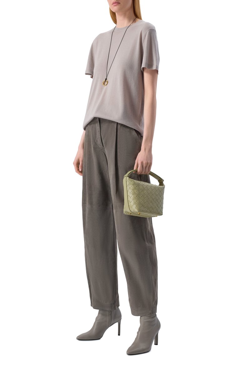 Женская сумка wallace BOTTEGA VENETA светло-зеленого цвета, арт. 776781/V3IV1 | Фото 7 (Размер: small; Материал: Натуральная кожа; Автоматизация состава: Проставлено; Автоматизация ТО: Проставлено)