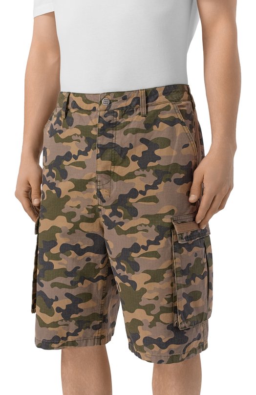 Хлопковые шорты Ksubi MPS26WA028 Хаки  MPS26WA028 Фото 3