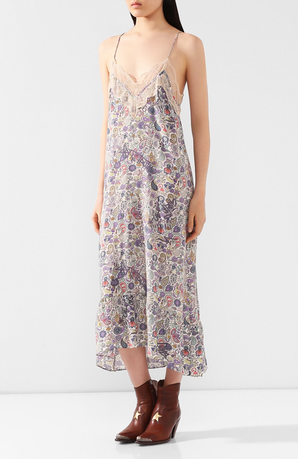 Платье ZADIG AND VOLTAIRE бежевого цвета по цене 23200 руб., арт. SJCP0406F, фото 3 Платье ZADIG AND VOLTAIRE, арт. SJCP0406F, фото 3
