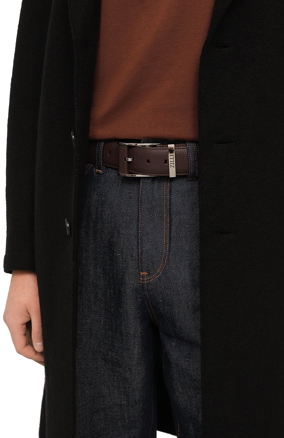 Кожаный ремень ZILLI, арт. BL20740M1947VSPAL0, фото 2