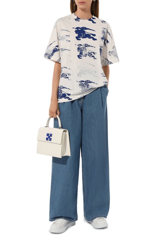 Кожаные кеды Oversized Alexander McQueen 742727/WIDJF Белый  742727/WIDJF Фото 2