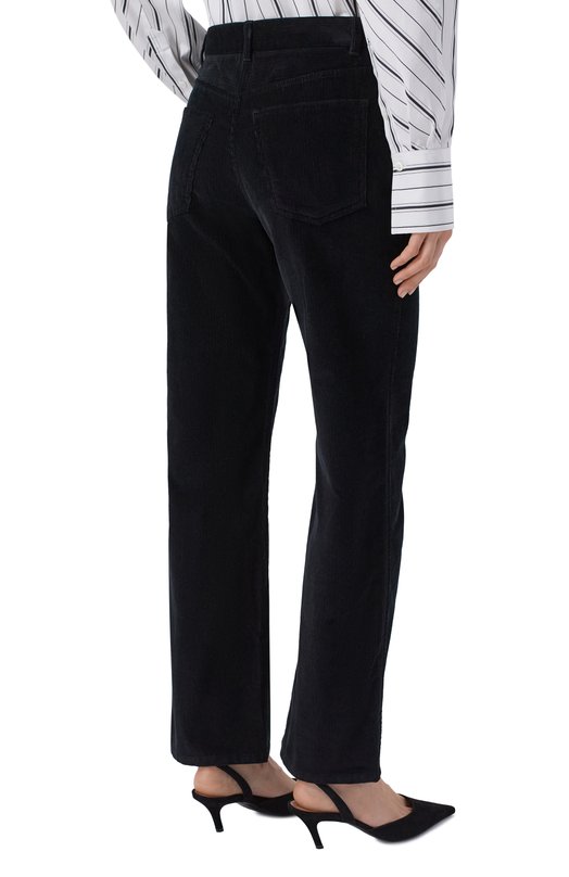 Вельветовые брюки TOTEME 261-WRB0341-FB0554 Чёрный  261-WRB0341-FB0554 Фото 4