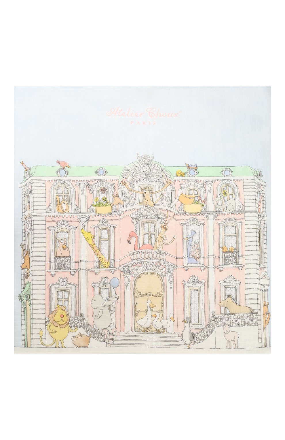 Хлопковая пеленка ATELIER CHOUX, арт. CARRE M0NCEAU MANSI0N, фото 2