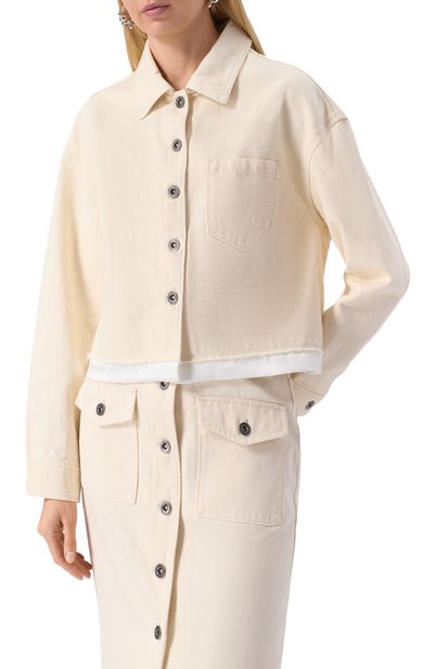 Джи нсовая рубашка SELF-PORTRAIT, арт. SS25814TC, фото 3