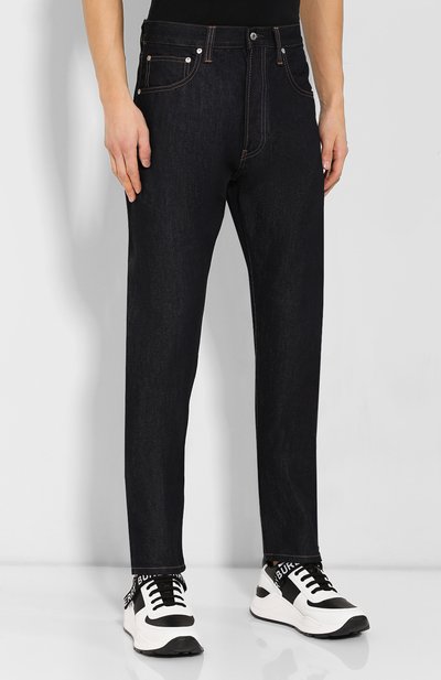 Джинсы HELMUT LANG темно-синего цвета по цене 29950 руб., арт. I09DM208, фото 3 Джинсы HELMUT LANG, арт. I09DM208, фото 3