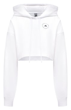 Женский худи ADIDAS BY STELLA MCCARTNEY белого цвета, арт. GL7336 | Фото 1 (Рукава: Длинные; Региональные ограничения белый список (Axapta Mercury): RU; Материал сплава: Проставлено; Материал внешний: Хлопок; Стили: Спорт-шик; Женское Кросс-КТ: Худи-одежда; Драгоценные камни: Проставлено; Длина (для топов): Укороченные)