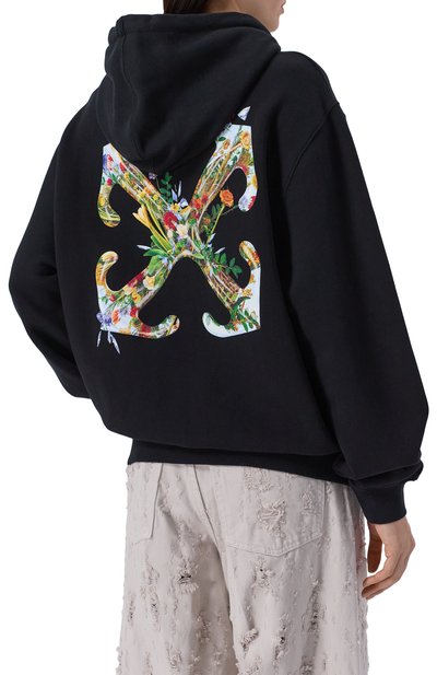 Хлопковое худи OFF-WHITE, арт. 0WBB064F25FLE001, фото 4