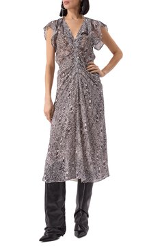 Платье из вискозы и шелка ISABEL MARANT, арт. 25PR00229FC/C1J06I, фото 3