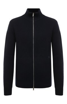 Мужской кардиган из шерсти и кашемира GIVENCHY темно-синего цвета, арт. BM90PW4YGB | Фото 1 (Материал внешний: Кашемир, Шерсть; Длина (для топов): Стандартные; Рукава: Длинные; Мужское Кросс-КТ: Кардиган-одежда; Стили: Кэжуэл; Застежка: Пуговицы)