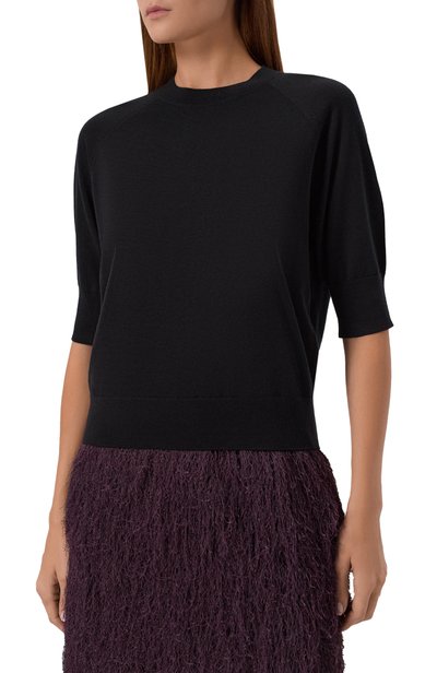 Шерстяной пуловер DRIES VAN NOTEN черного цвета по цене 59950 руб., арт. 131204/4700, фото 3 Шерстяной пуловер DRIES VAN NOTEN, арт. 131204/4700, фото 3