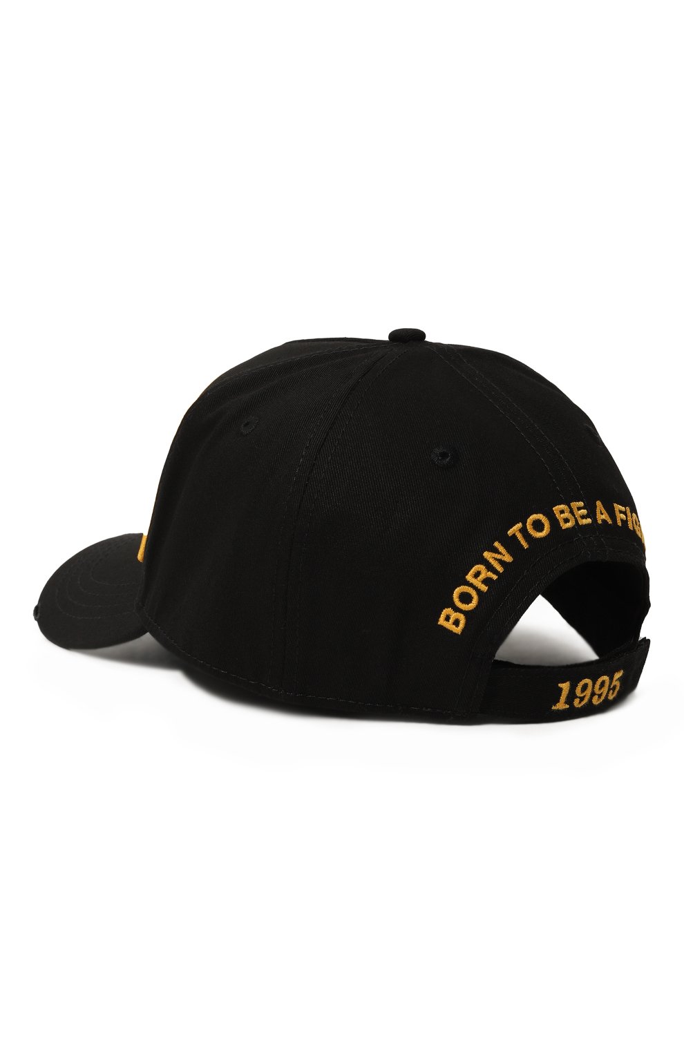 Хлопковая бейсболка DSQUARED2 черного цвета по цене 22400 руб., арт. BCM0736/05C00001, фото 2 Хлопковая бейсболка DSQUARED2, арт. BCM0736/05C00001, фото 2