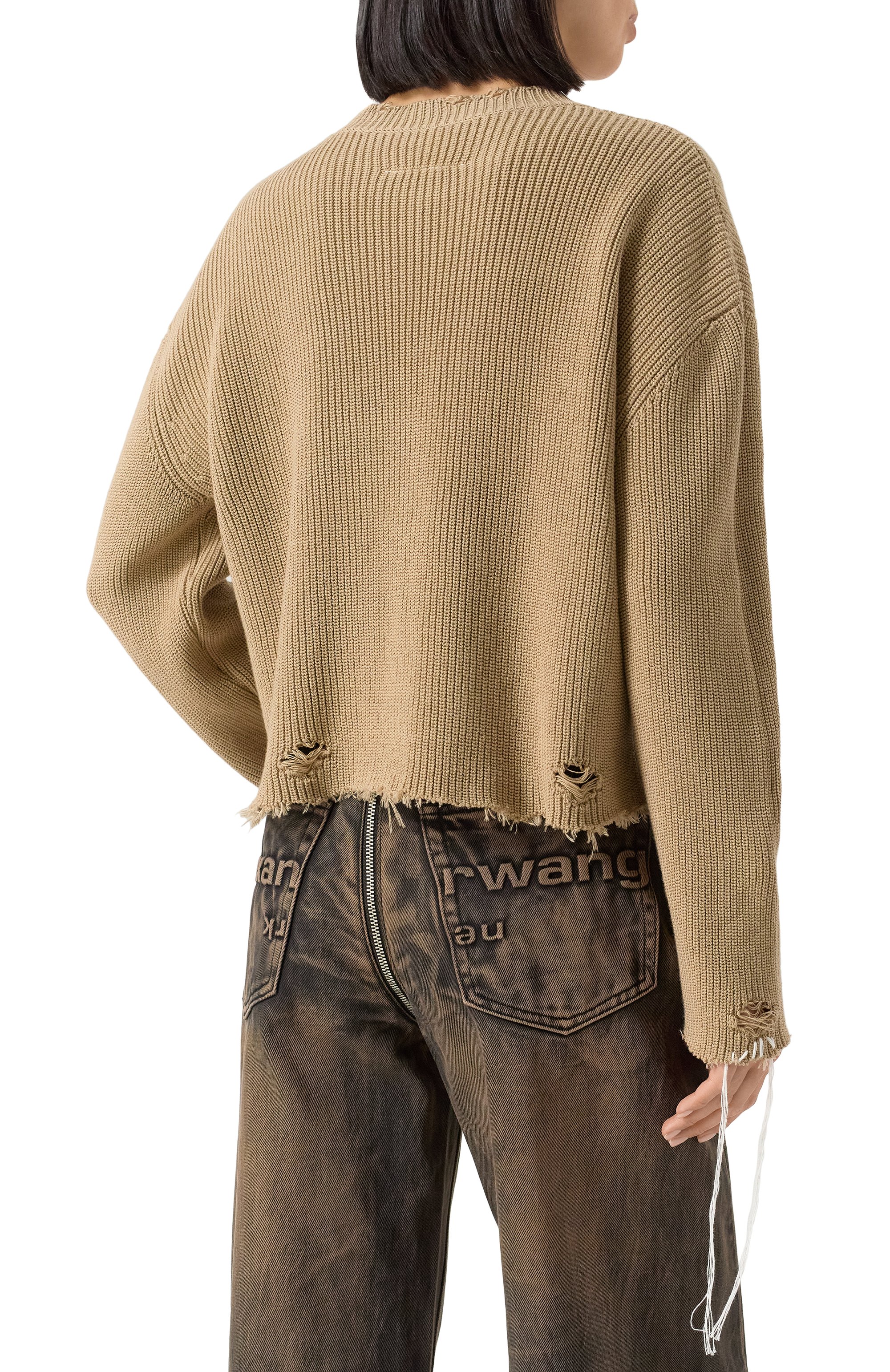 Хлопковый свитер MM6, арт. S52HL0036/M13089, фото 4