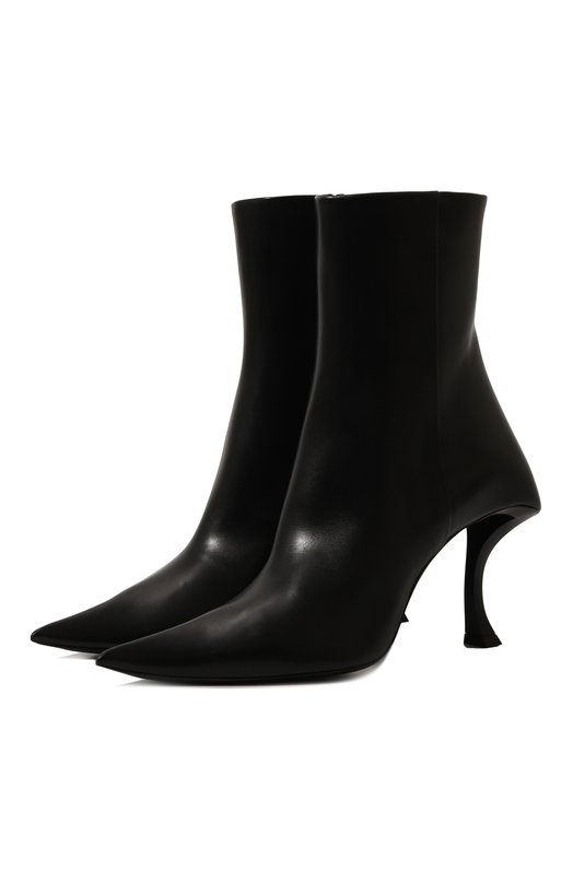 Кожаные ботильоны Hourglass 100 Balenciaga 742404/WBET1 Чёрный 742404/WBET1
