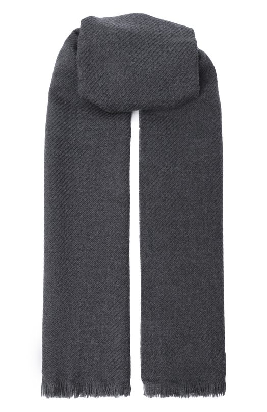 Шерстяной шарф Corneliani 26B354-2629016 Серый 26B354-2629016