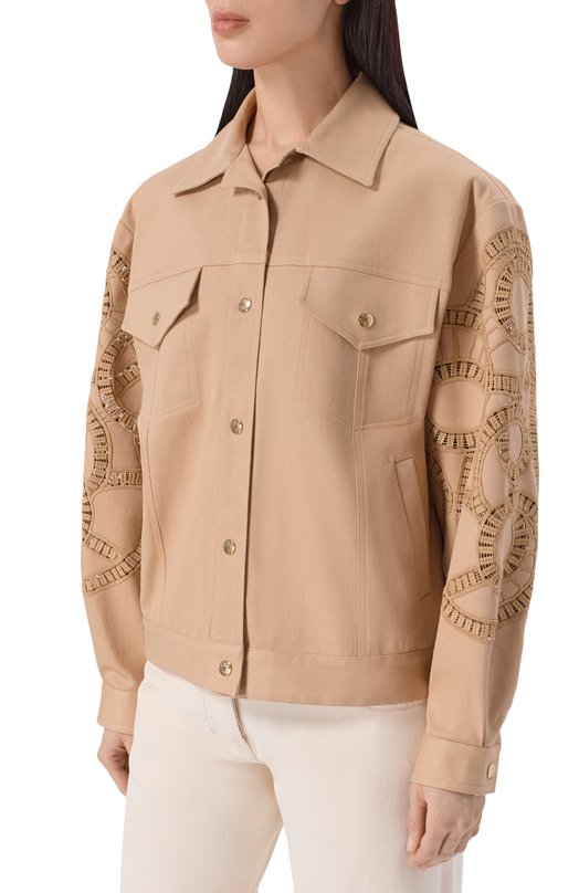 Куртка Elie Saab J0114/P0M01 Бежевый  J0114/P0M01 Фото 3