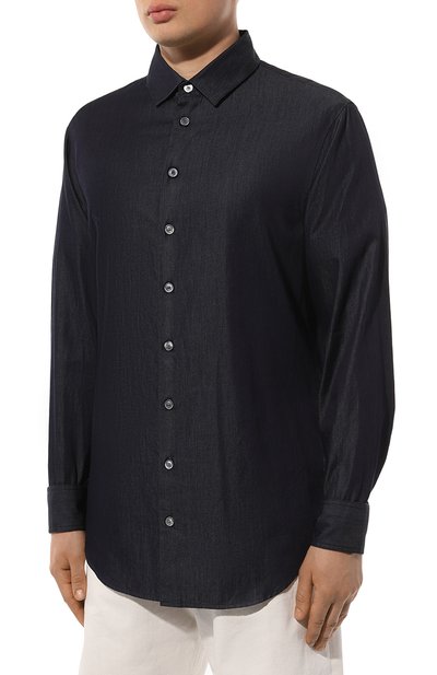 Хлопковая рубашка GIORGIO ARMANI, арт. 3DSC62/SD4JZ, фото 3