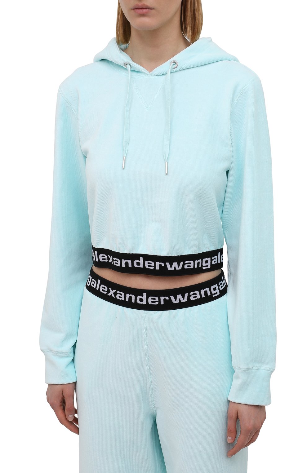 Вельветовое худи ALEXANDERWANG.T, арт. 4CC1211197, фото 3
