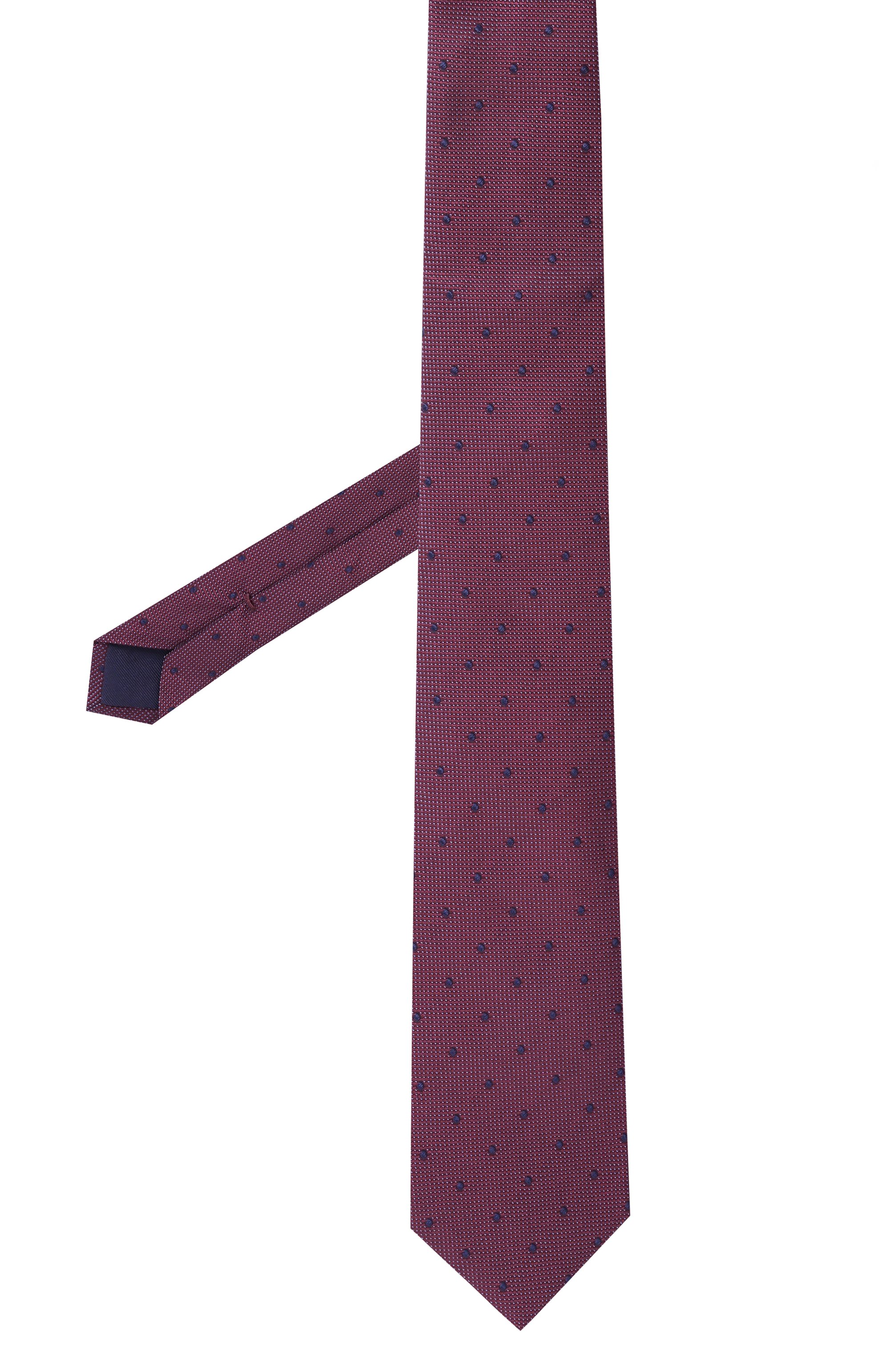 Шелковый галстук CORNELIANI бордового цвета по цене 25950 руб., арт. 25U302-2520307, фото 3 Шелковый галстук CORNELIANI, арт. 25U302-2520307, фото 3