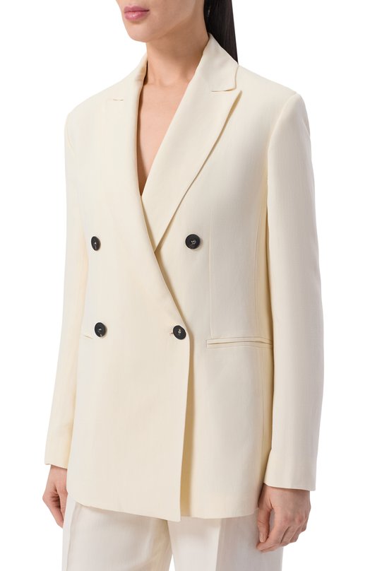 Жакет из вискозы и льна Antonelli Firenze M3128Q/935 Кремовый  M3128Q/935 Фото 3