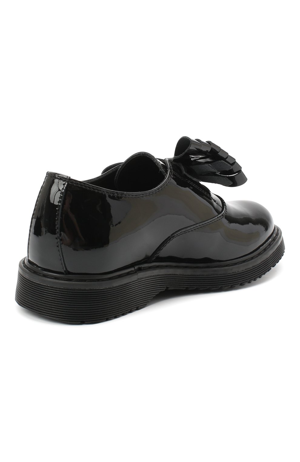 Кожаные туфли MONTELPARE TRADITION черного цвета по цене 17000 руб., арт. MT14157/PIUMA/28-35, фото 3 Кожаные туфли MONTELPARE TRADITION, арт. MT14157/PIUMA/28-35, фото 3