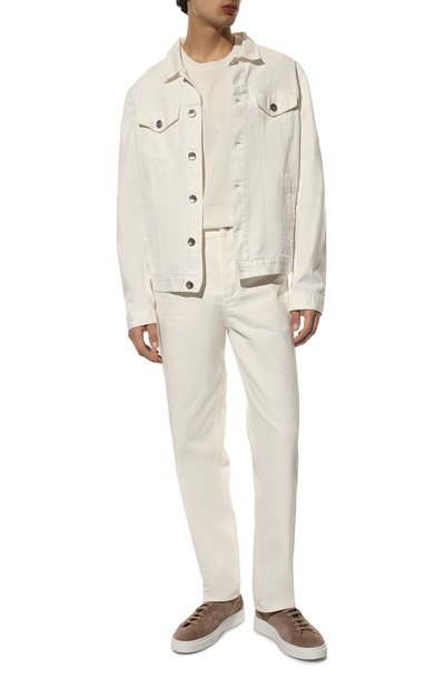 Замшевые кеды MORESCHI, арт. 44089/220/CR0AZIA/CR0AZIAF0R, фото 2