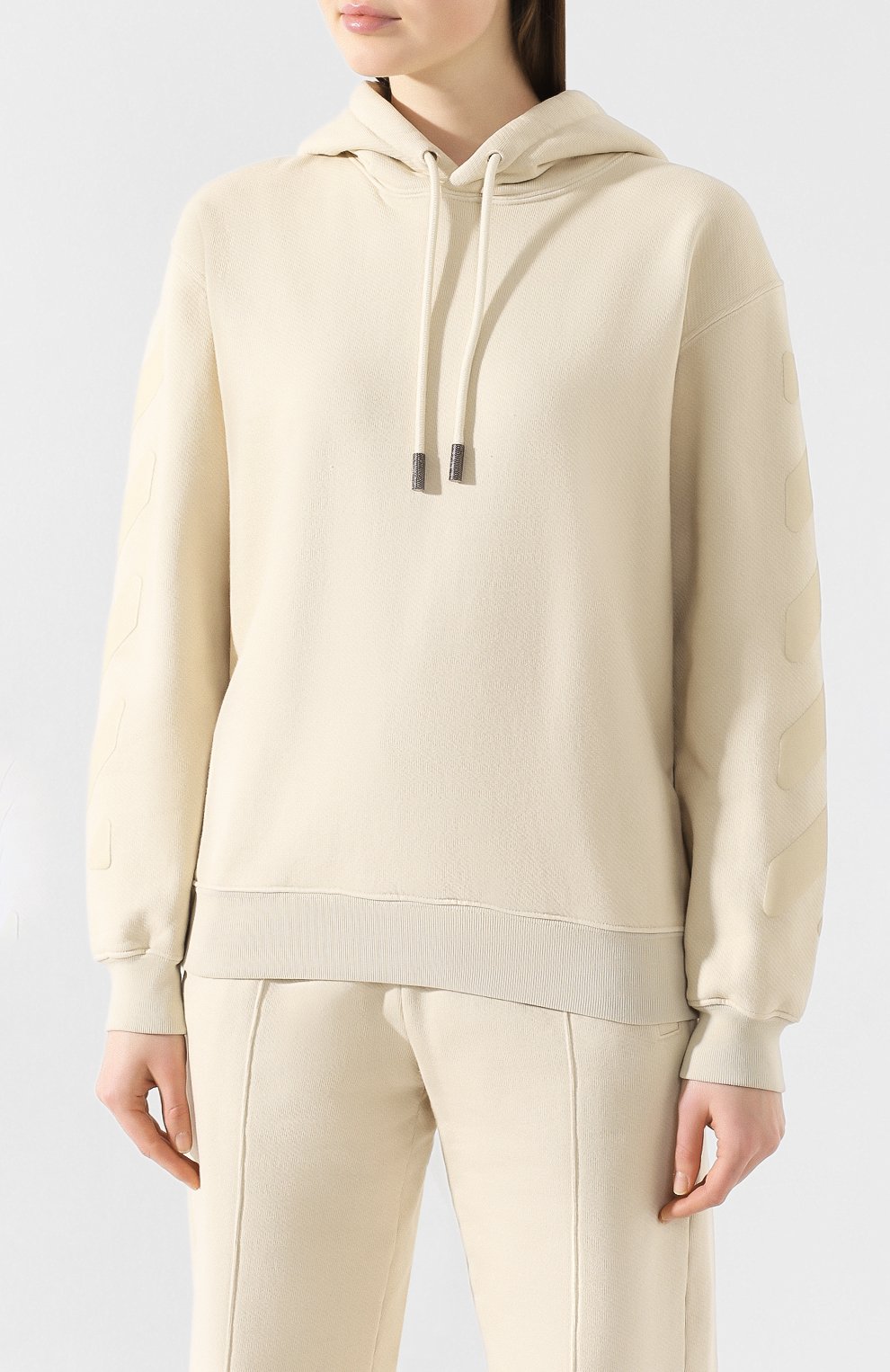 Хлопковое худи OFF-WHITE, арт. 0WBB032R20F301254747, фото 3